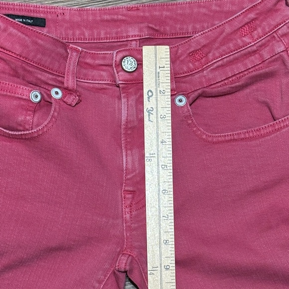 R13 Hot Pink Straight Leg Jeans - Picture 8 of 15